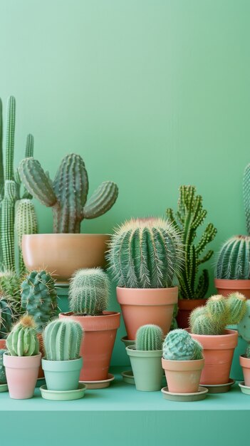 Cactus plant in pot still life