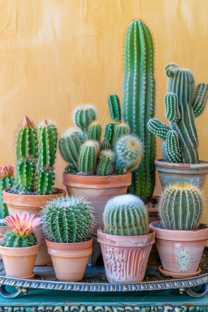 Cactus plant in pot still life