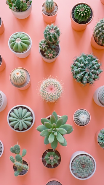 Cactus plant in pot still life