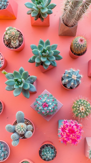 Cactus plant in pot still life