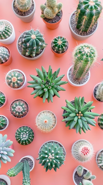 Cactus plant in pot still life