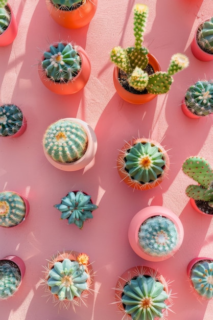 Cactus plant in pot still life