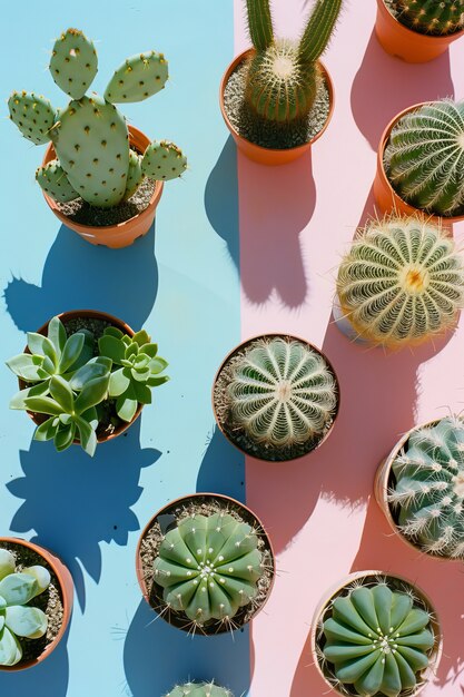 Cactus plant in pot still life