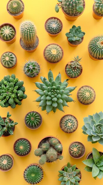 Cactus plant in pot still life