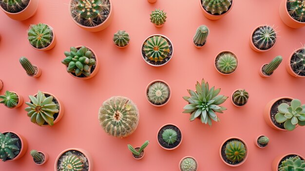 Cactus plant in pot still life