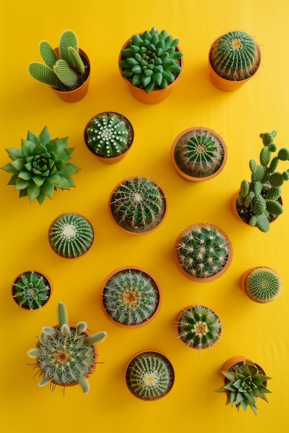 Cactus plant in pot still life