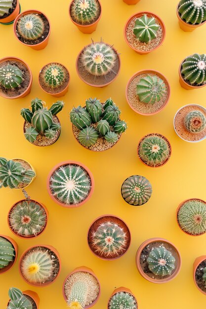 Cactus plant in pot still life