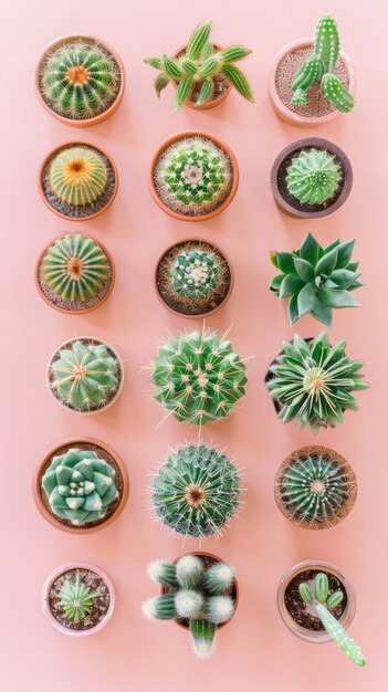 Cactus plant in pot still life