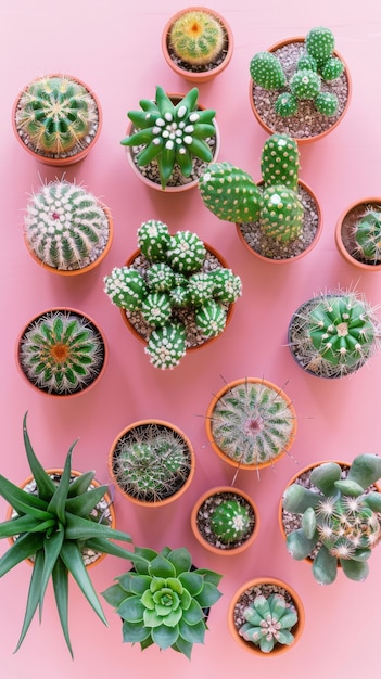 Cactus plant in pot still life