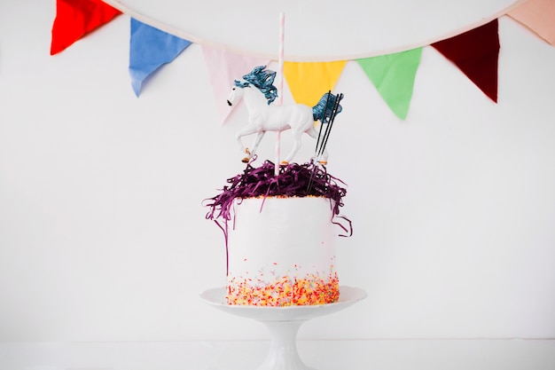 Free Photo cake decorated with horse