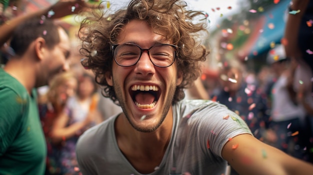 Free photo candid shots of people participating in fun party games