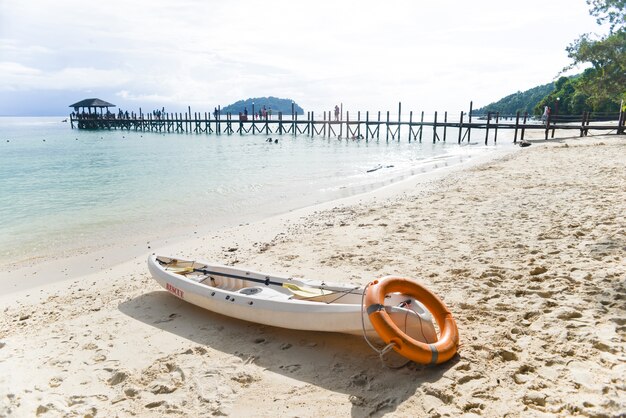 Canoe with dock