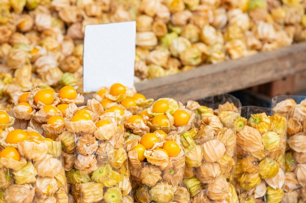 Cape Gus Berry in the market, Cape Gus Berry background