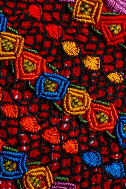 Capturing the mexican colors with textured ornament