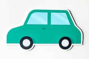 Free photo car for transport icon isolated