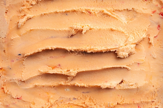 Caramel ice cream texture