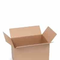 Free photo cardboard box