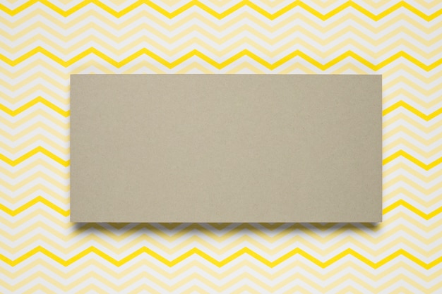 Cardboard envelope with pattern background