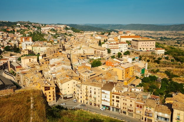 Cardona from castle. Catalonia