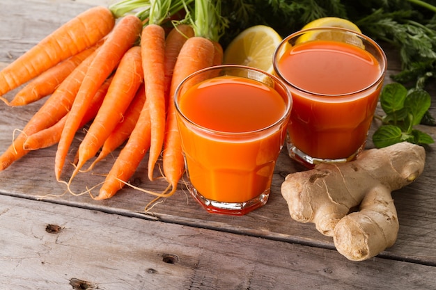 Free photo carrot smoothie