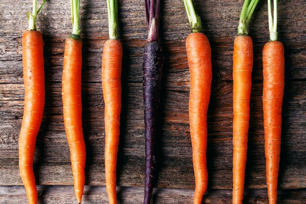 Carrot on the table