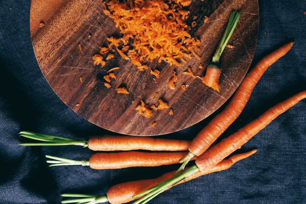 Carrot on the table