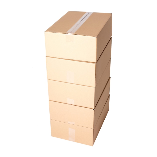 Free photo carton boxes