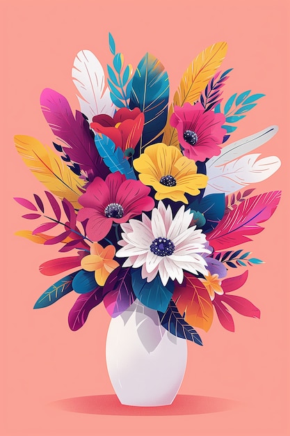 Free photo cartoon of floral bouquet