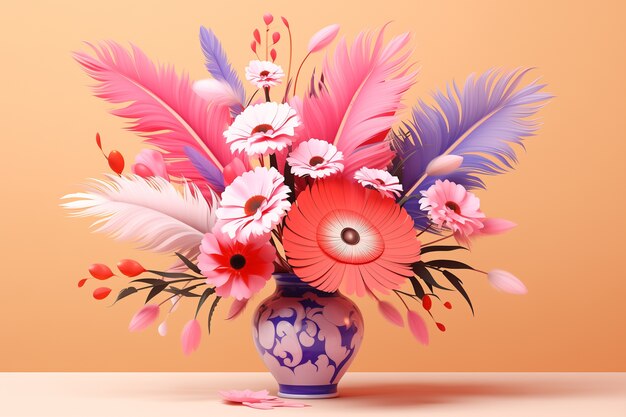 Free Photo cartoon of floral bouquet