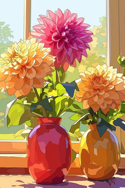 Free photo cartoon of floral bouquet