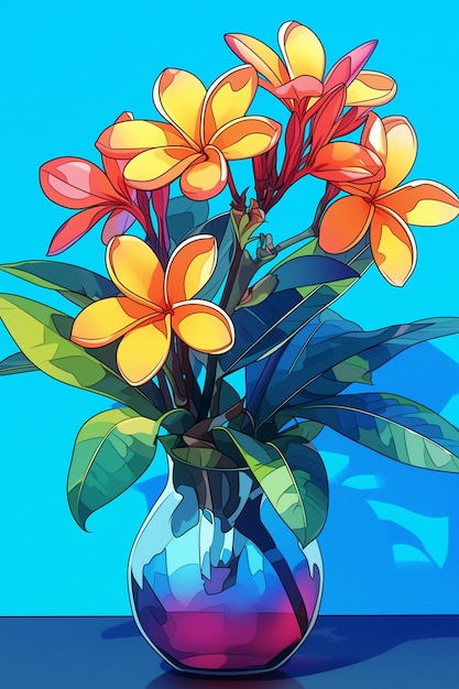 Free photo cartoon of floral bouquet