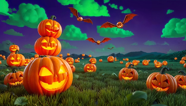 Free photo cartoon halloween wallpaper