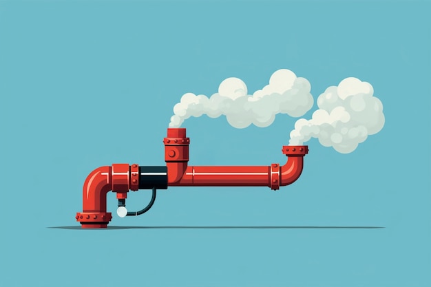 Free photo cartoon smoke with pipes