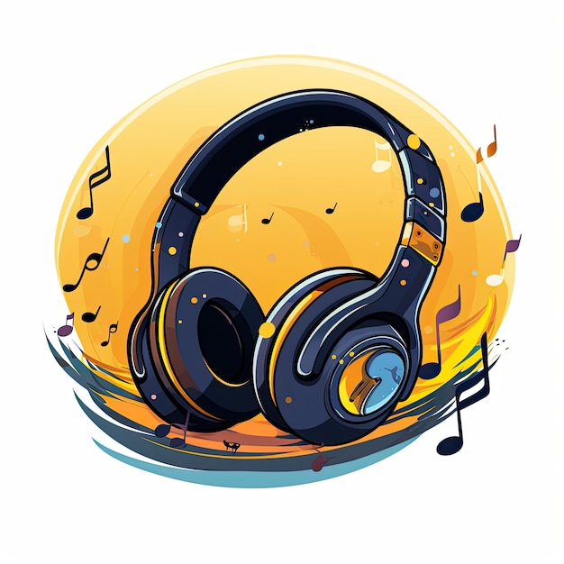 Free photo cartoon style music passion illustrated