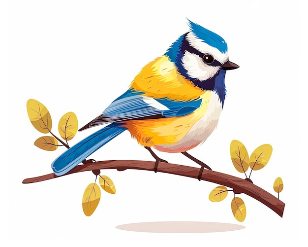 Free photo cartoony bird illustration