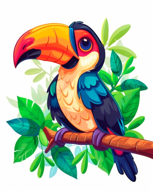 Cartoony bird illustration