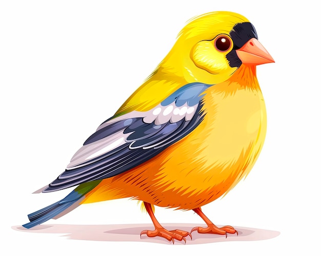 Free photo cartoony bird illustration