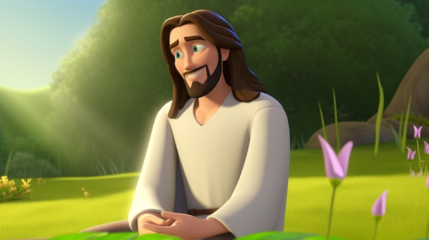 Cartoony jesus christ lifestyle