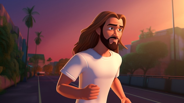 Cartoony jesus christ lifestyle