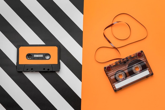 Free Photo cassette tapes with magnetic recording film