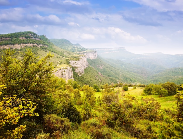 Free photo catalan mountains landscape. collsacabra