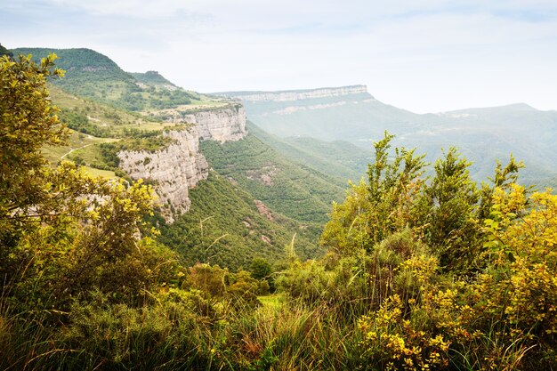 Catalan mountains landscape. Collsacabra