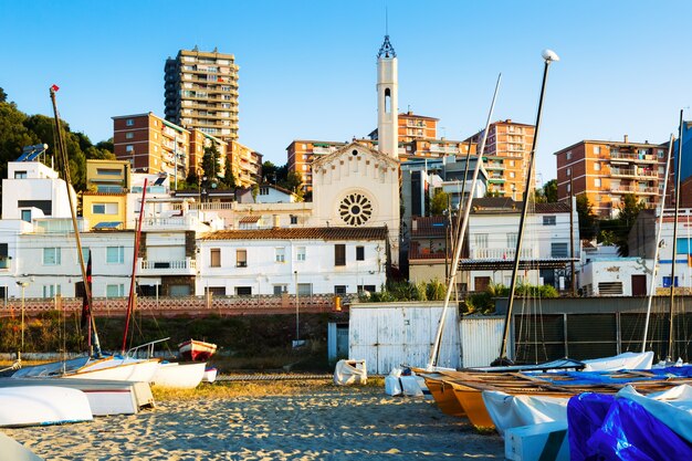 Catalan town in mediterranean coast. Montgat