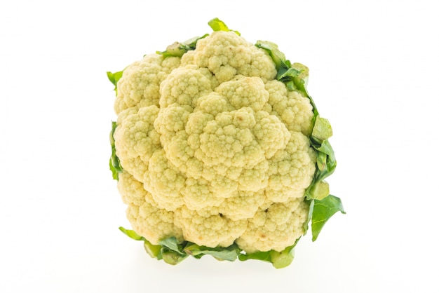 Cauliflower on white background