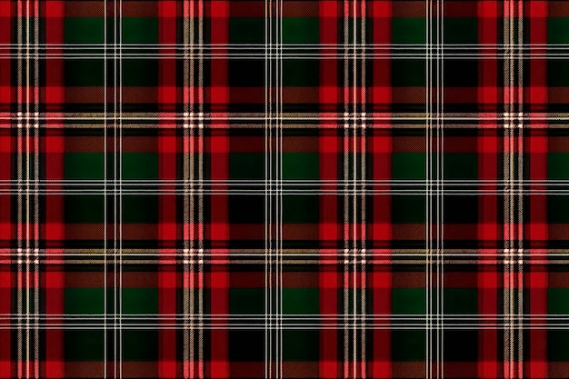 Free Photo checkered plaid tartan cloth pattern seamless background of scottish style great for new year designs for textiles decorations red green and black