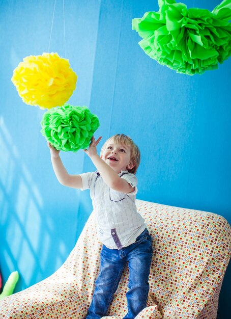 cheerful gentleman child nice lovely