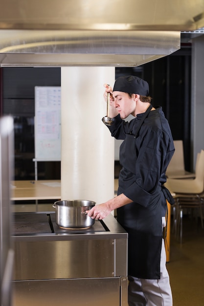 Chef cooking a recipe