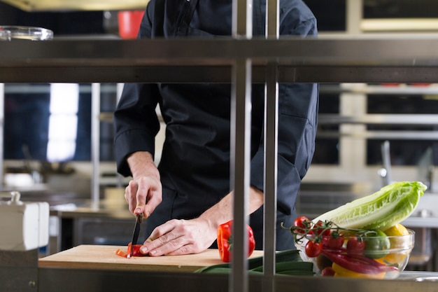 Chef preparing a recipe