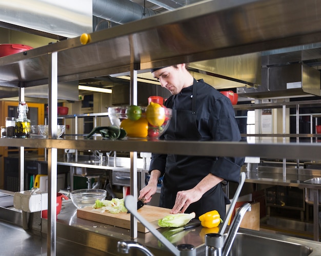 Chef preparing a recipe