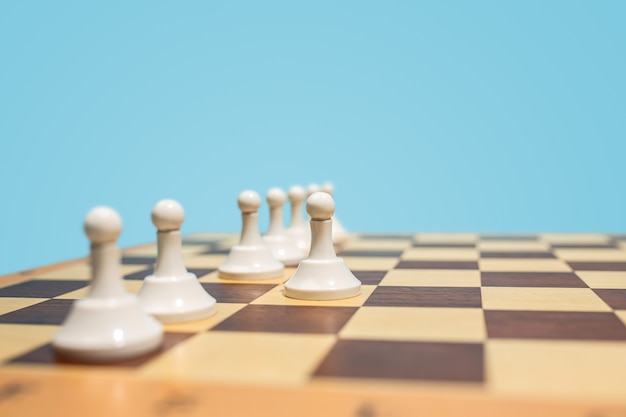 The chess board and game concept of business ideas and competition.